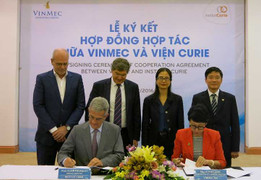 Vinmec hợp tác với Viện nghiên cứu ung thư Curie
