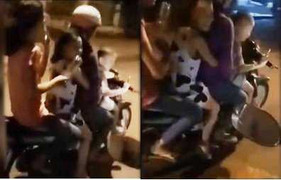 Bé trai 5 tuổi lái xe chở 3 người trên phố: Thông tin mới nhất từ công an