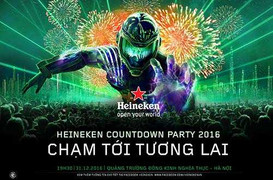 Đại tiệc âm nhạc Heineken Countdown Party 2016 chạm tới khoảnh khắc tương lai