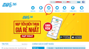 VTC365 kết nối thu tiền điện online tại Hà Nội,TP. Hồ Chí Minh và Đà Nẵng