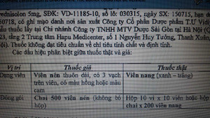 Thu hồi thuốc Prednisolon 5mg giả, đình chỉ lưu hành Cảm Xuyên Hương