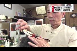 'Há hốc mồm' xem cắt tóc bằng càng cua ở Nhật Bản