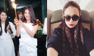 Sao Việt kẻ tất bật, người quây quần bên gia đình mùng 1 Tết