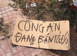 Nhóm người đi xe Lexus gắn bảng 'công an đang bắn tốc độ'