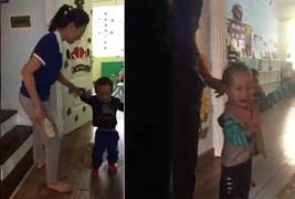 Clip cô giáo cầm dép đánh liên tiếp vào đầu trẻ gây phẫn nộ