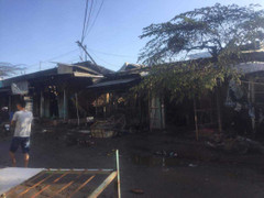 Cháy chợ trong đêm, nhiều ki ốt bị thiêu rụi