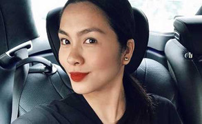 Hà Tăng mập lên nhiều khi mang thai những tháng cuối