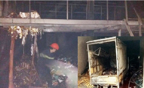 'Bà hỏa' thiêu rụi cửa hàng vàng mã trước ngày rằm tháng Giêng