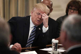 Bức ảnh tiết lộ nỗi ám ảnh mọi lúc mọi nơi của Tổng thống Trump