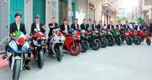 Màn rước dâu bằng xe phân khối lớn của 9X Hải Phòng khiến dân mạng xôn xao