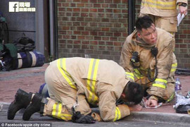 Clip: Lính cứu hỏa hô hấp nhân tạo, cứu sống mèo trong đám cháy