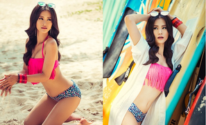 Ngỡ ngàng với hình ảnh của Đông Nhi khi diện bikini khoe đường cong