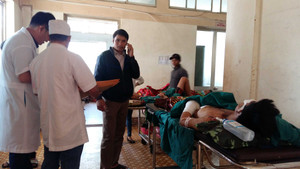 Bình gas phát nổ, nam thanh niên bị nát 2 tay