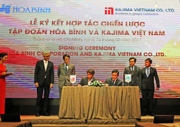 Hòa Bình trở thành đối tác chiến lược của Kajima