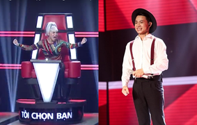 Thu Minh gào thét sung sướng khi thuyết phục được giọng ca phi giới tính