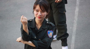 'Đóa hồng thép' của Cảnh sát cơ động Hà Nội