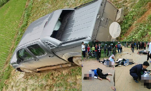 Va chạm với xe biển xanh, 3 nữ sinh lớp 11 trọng thương