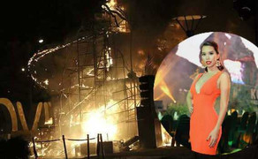 Video: Hà Anh mải mê dẫn chương trình khi sân khấu ra mắt 'Kong: Skull island' bùng cháy