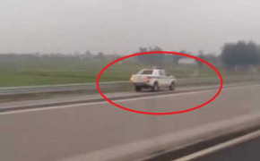 Xe CSGT chạy ngược chiều trên cao tốc Hà Nội - Hải Phòng: CSGT lên tiếng