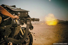 Siêu vũ khí môtô gắn súng máy 6 nòng M134