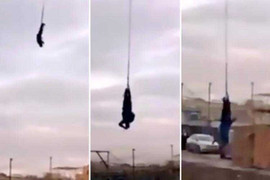 Người đàn ông cắm đầu xuống đất khi nhảy từ cần trục cao hàng chục mét nhưng không chết