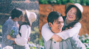 Hoà Minzy 'khóa môi' đắm đuối con trai nuôi danh hài Hoài Linh