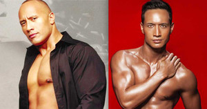 Kim Lý được ví như em trai siêu sao hành động Hollywood Dwayne Johnson