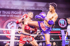 Những cú đòn mãn nhãn trong sự kiện 'Muay Thai Fight Night' ở TP.HCM