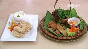 Cách làm chả mực hoàng gia, nem hoa quả chiên giòn ngon, lạ miệng