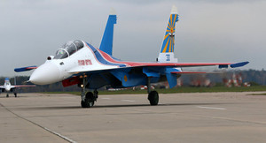 Xem phi đội Su-30SM 'Tráng sĩ Nga' uy mãnh tại sân bay Nội Bài