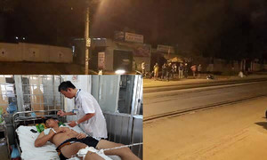 Bị dừng xe kiểm tra, 'quái xế' tông công an gãy tay chân