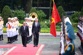 Lễ đón Thủ tướng Singapore Lý Hiển Long