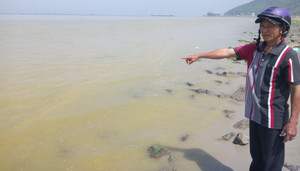 Xuất hiện dải nước màu vàng ở biển Thừa Thiên - Huế