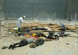 Sập giàn giáo nhà máy nhiệt điện Trung Quốc, ít nhất 9 người chết