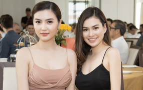 Hoa hậu Diễm Trần 'đọ sắc' cùng Nữ hoàng Sắc đẹp Ngọc Duyên