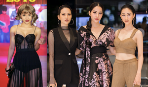 Phương Trinh Jolie xuyên thấu từ đầu đến chân, sexy 'lấn át' ba nàng Hoa hậu