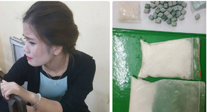 Hot girl 9X mang ma túy dạo phố bị cảnh sát tóm gọn