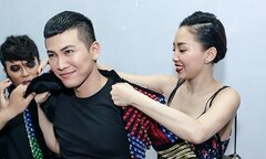 Tóc Tiên vào tận hậu trường chăm sóc Mai Tiến Dũng