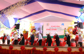 Tập đoàn Quốc tế Năm Sao giao thầu Hòa Bình thi công dự án Five Star Tower