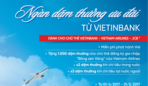 Ngàn dặm thưởng cùng thẻ VietinBank
