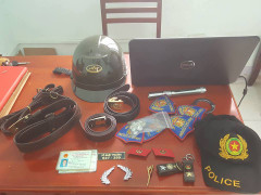 Giả mạo công an rao bán quân trang trên Facebook