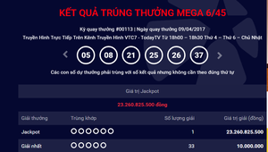 Lại có người trúng xổ số Vietlott hơn 23 tỷ đồng