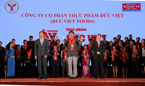 Thực phẩm Đức Việt được vinh danh Thương hiệu mạnh Việt Nam 2016-2017