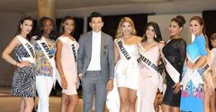 Á vương Ngọc Tình quấn quýt bên các người đẹp Miss Eco International