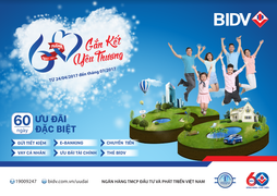 BIDV dành hàng ngàn quà tặng nhân dịp kỷ niệm 60 năm