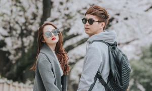 Hồ Quang Hiếu bối rối khi Bảo Anh quá đỗi xinh đẹp tại Nhật