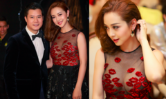 Jennifer Phạm mặc váy xuyên thấu khoe vòng 1 khi hội ngộ chồng cũ