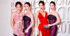Hoa hậu Phạm Hương, Hoa khôi Khánh Ngân diện váy áo lả lơi, đọ vẻ sexy