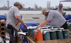 Trận địa pháo hoa ở Đà Nẵng trước giờ khai hỏa
