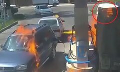 Bật lửa soi bình nhiên liệu, thiêu rụi cả cây xăng trong nháy mắt
